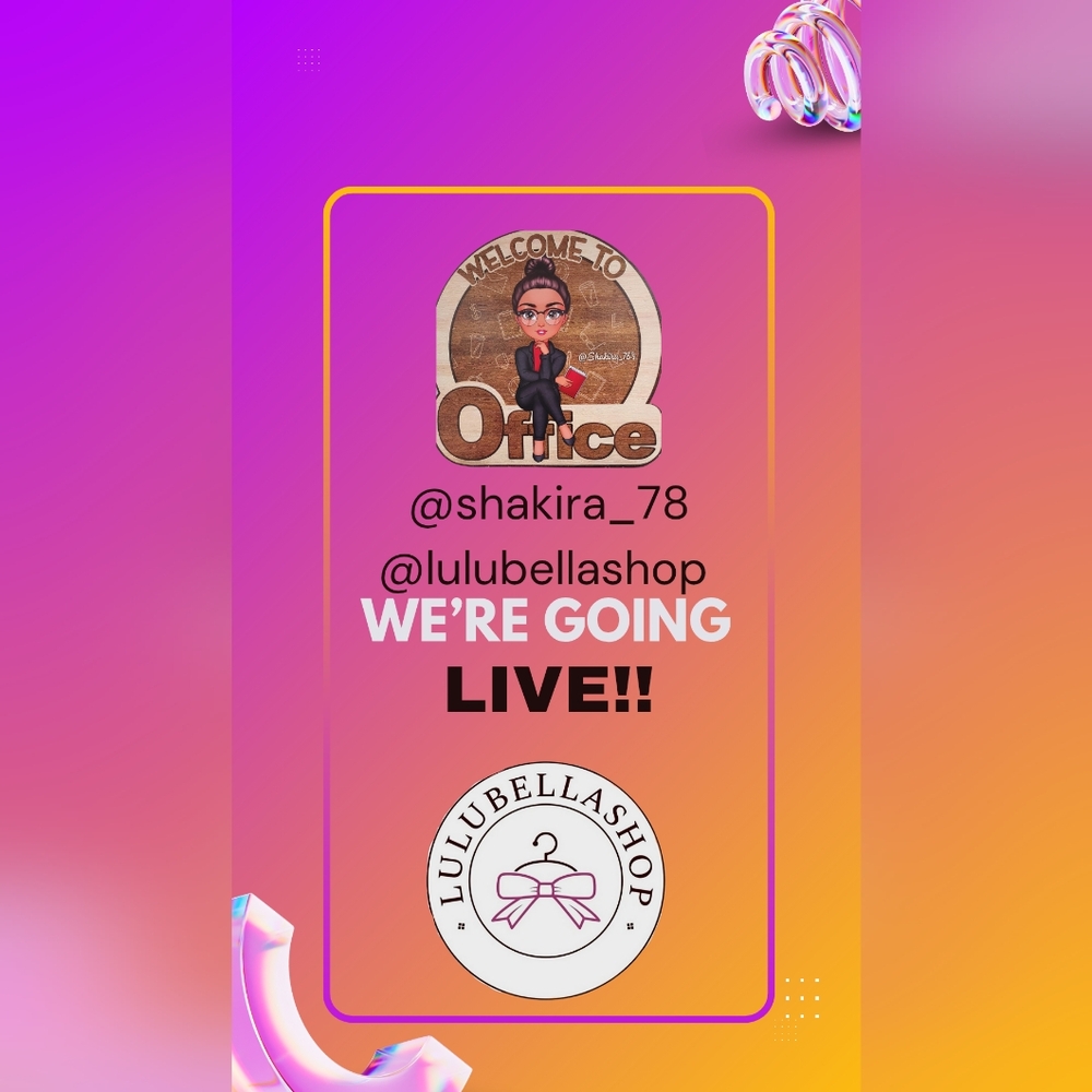 We're Going Live Graphic Poster